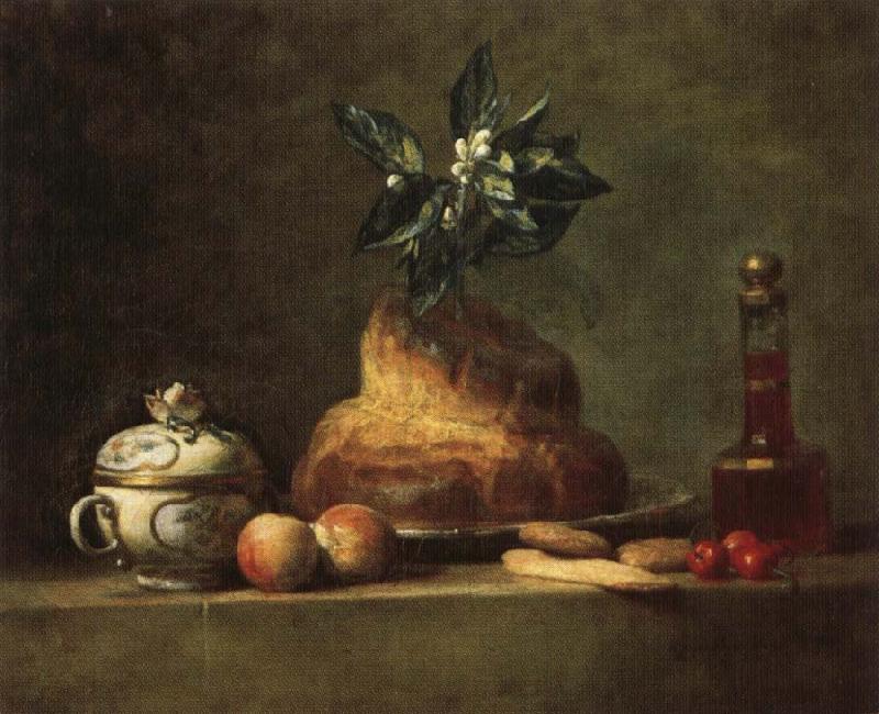 jean-Baptiste-Simeon Chardin The Brioche